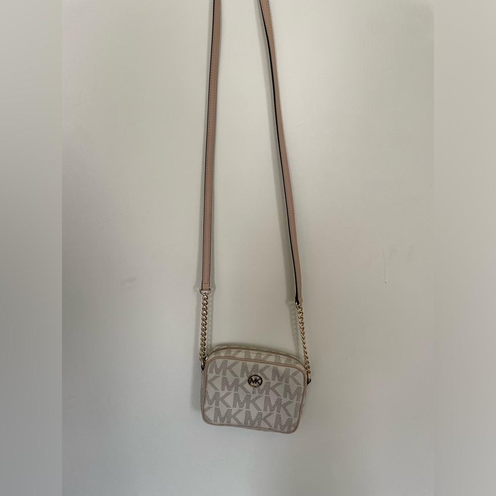 White Michael Kors cross body.